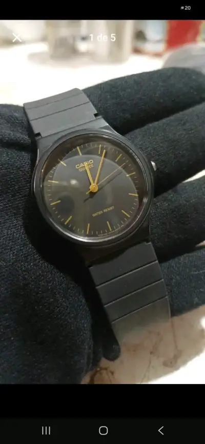 Reloj Casio Quartz Negro Resistente al Agua - miniatura 4