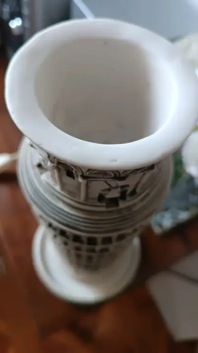 Perchero de madera pintado a mano, Torre Pisa y Co - miniatura 6