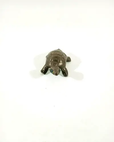 Figura Decorativa de Tortuga en Bronce - miniatura 3