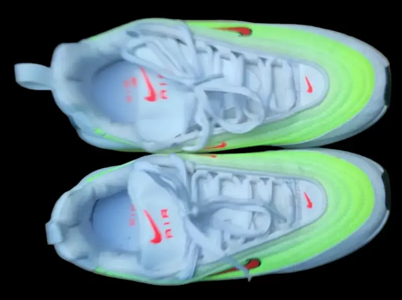 Zapatillas deportivas Nike Air blancas y verdes - 4