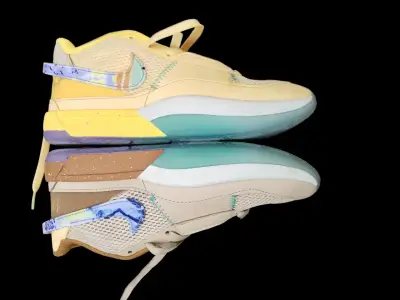 Zapatillas deportivas mixtas color beige y amarillo - miniatura 5