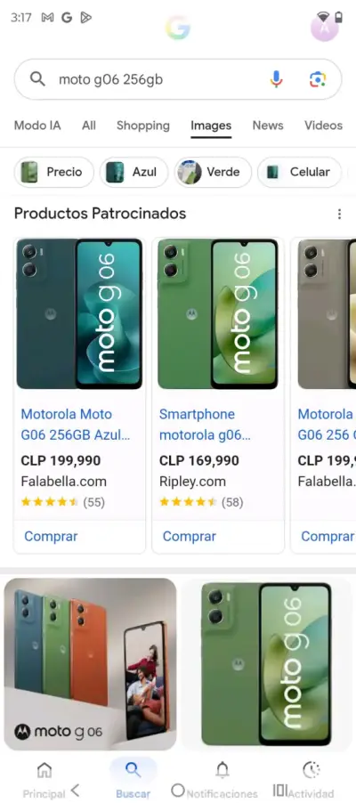 Smartphone Motorola Moto G06 Verde 256GB - miniatura 3