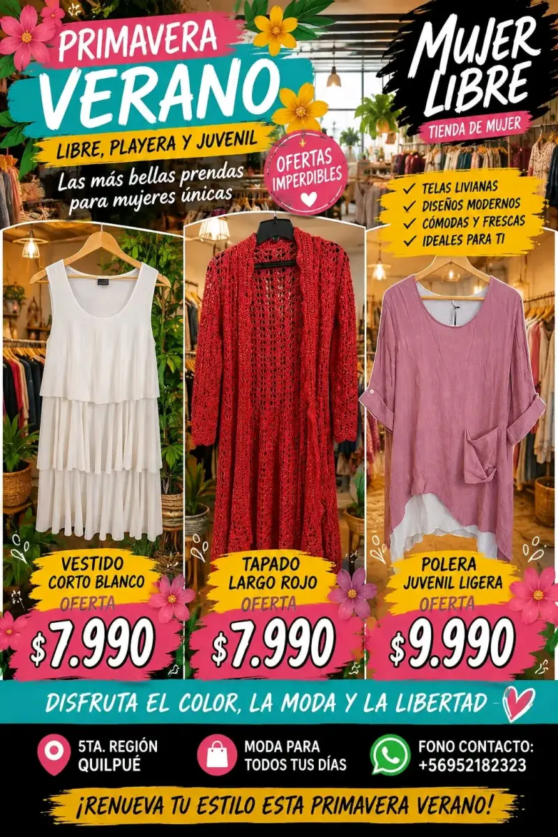 Vestidos y Poleras Primavera Verano Mujer - 2