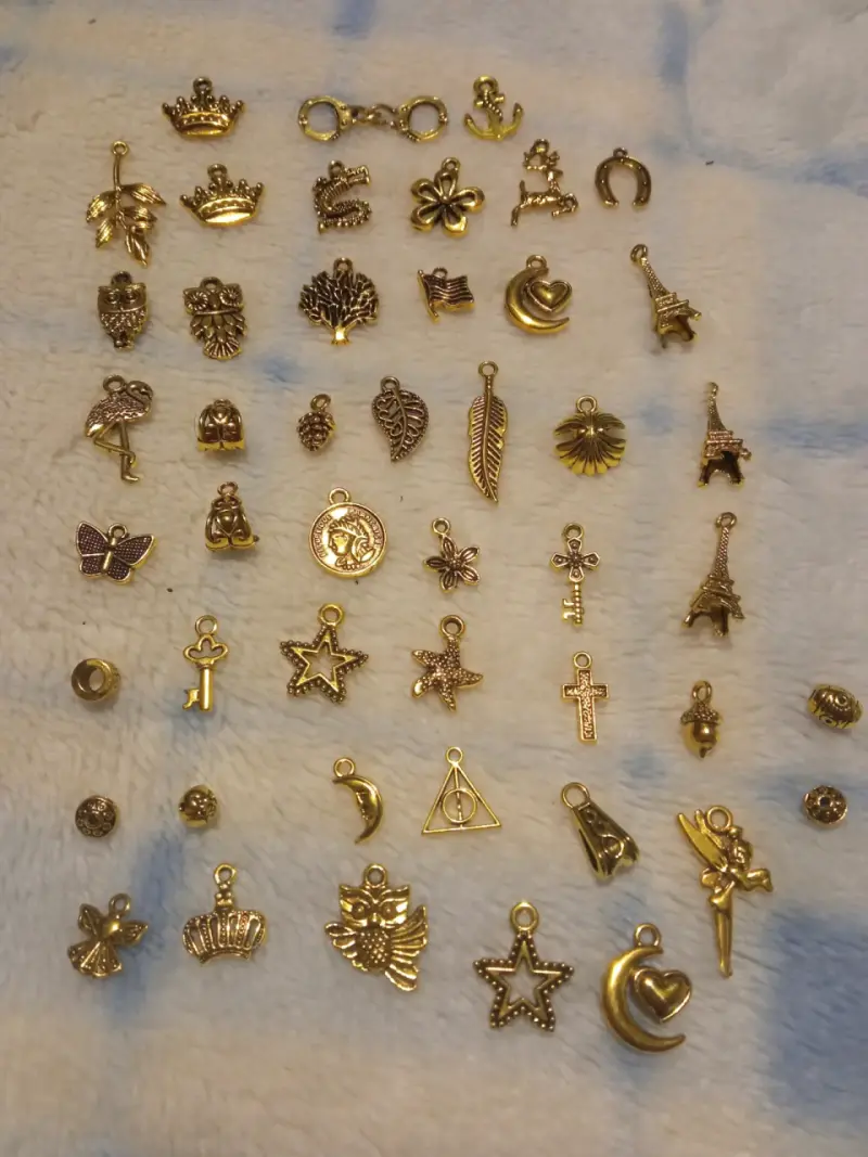 Dijes de plata y oro egipcio para bisutería - 4