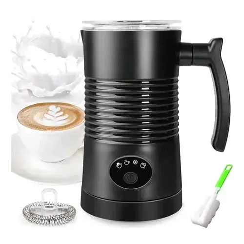 Espumador de Leche Eléctrico Negro y Blanco - 1