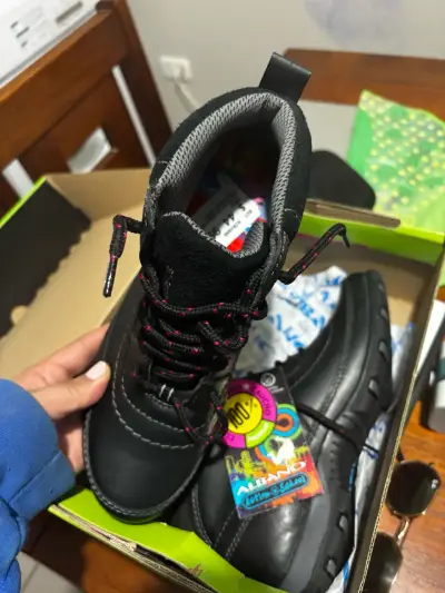 Zapatos trabajo o escolar de cuero Albano negros - miniatura 3
