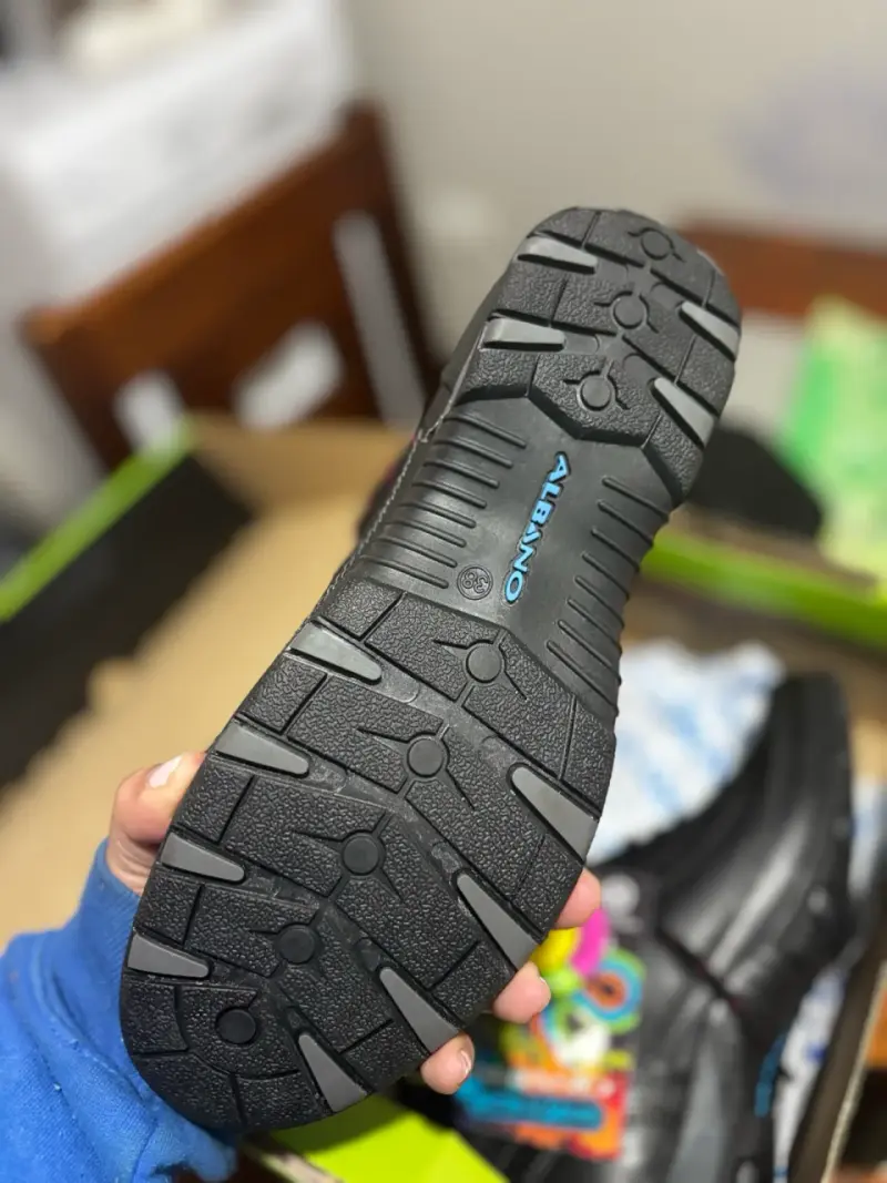 Zapatos trabajo o escolar de cuero Albano negros - 5