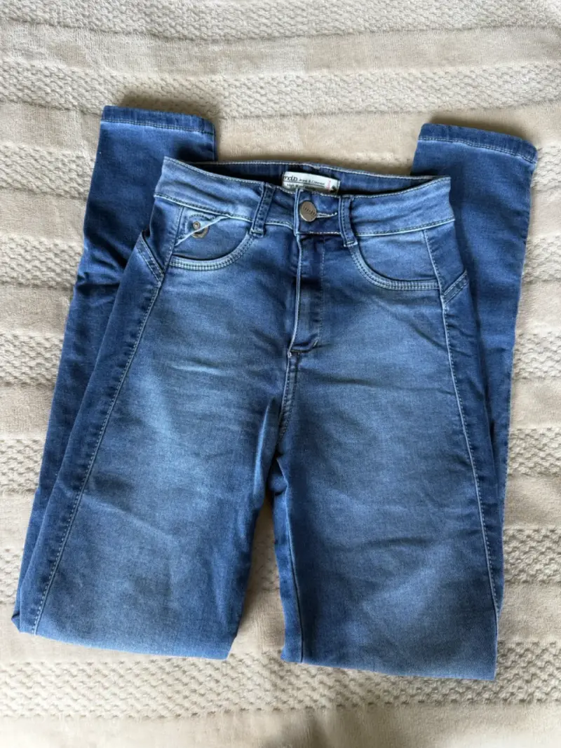 Jeans azul de cintura alta Amalia