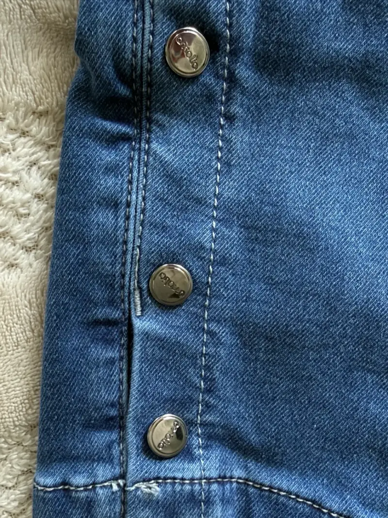 Jeans azul de cintura alta Amalia - 5
