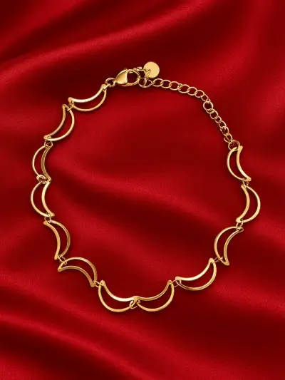 Pulsera de baño de Oro 18K con diseño de lunas - miniatura 1