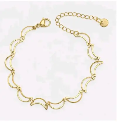 Pulsera de baño de Oro 18K con diseño de lunas - miniatura 2