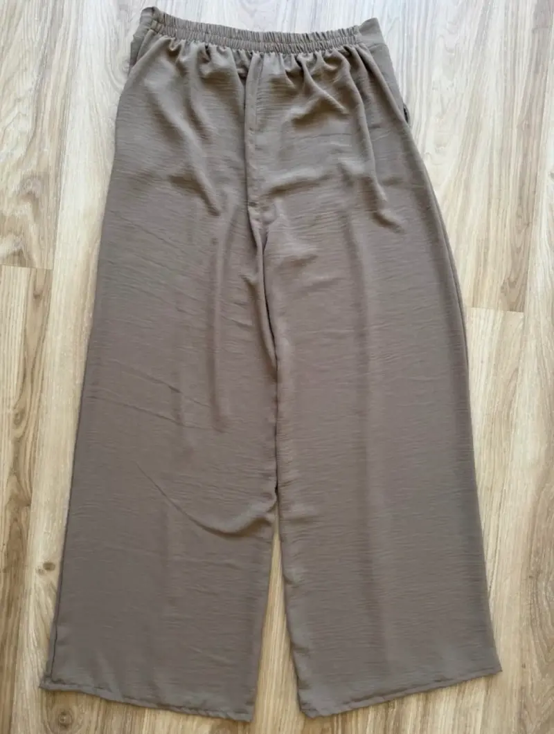 Pantalones palazzo marrones para mujer - 2
