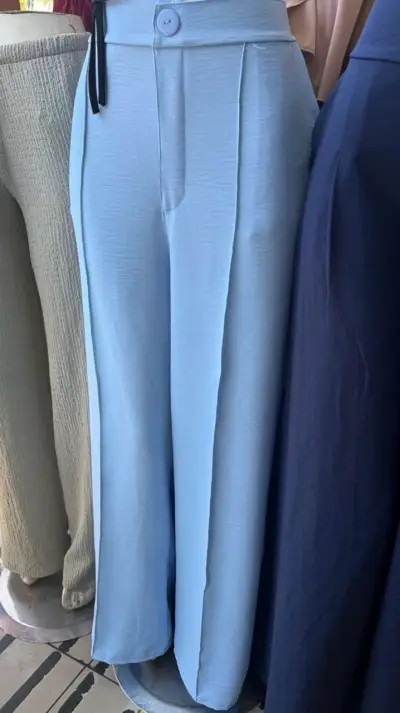 Pantalones palazzo marrones para mujer - miniatura 3