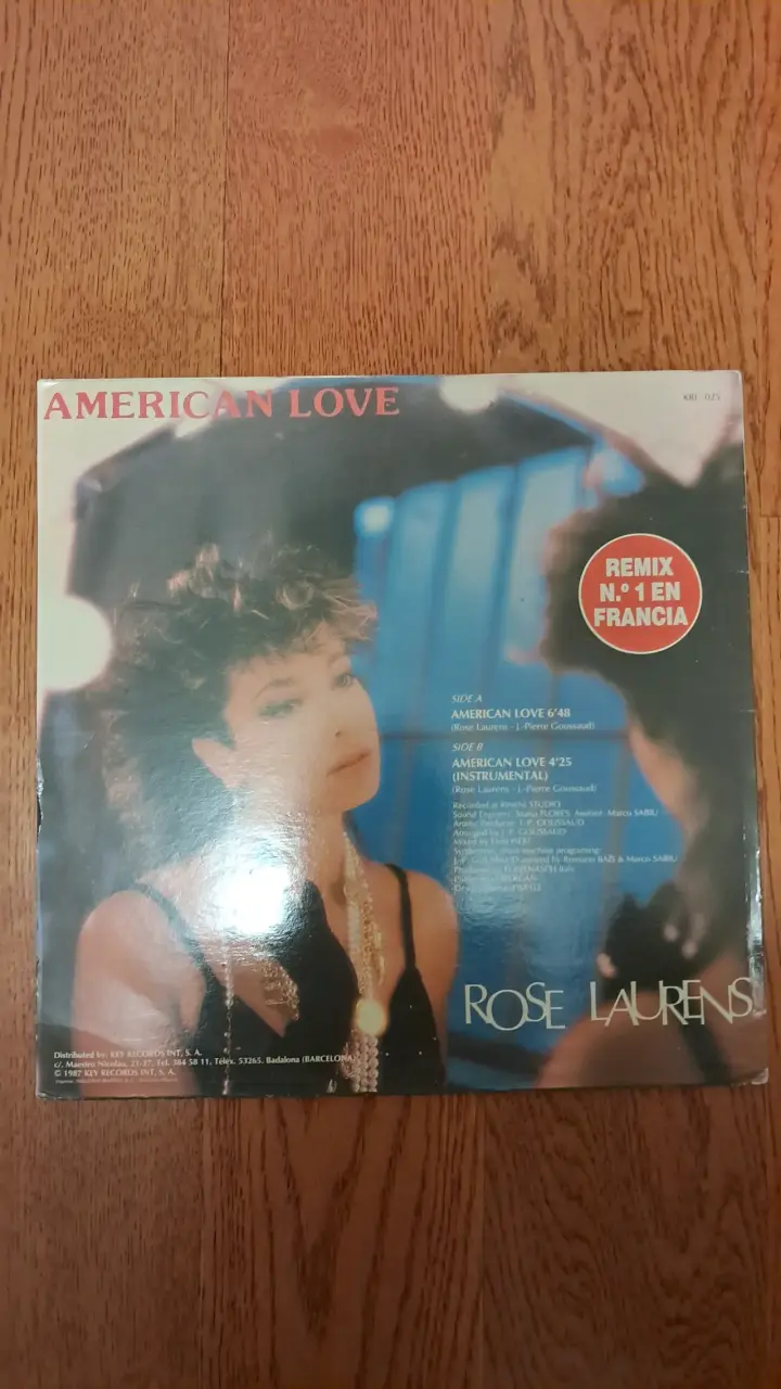 Vinilo 12" Rose Laurens - American Love - 2