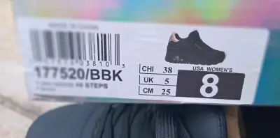 Zapatillas Skechers negras mujer - miniatura 6