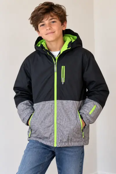 Chaqueta impermeable para niño con capucha - miniatura 1