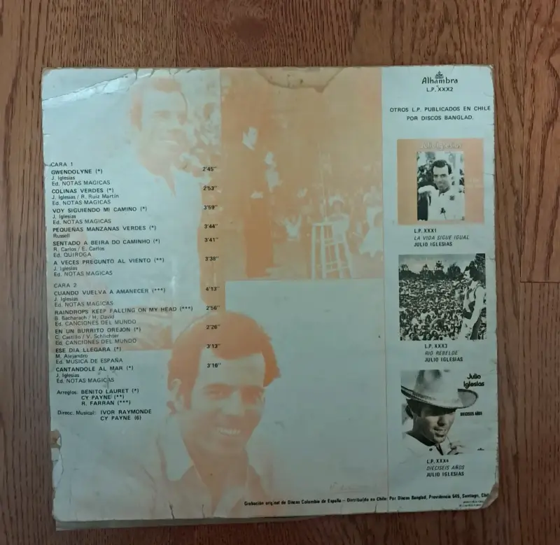 Vinilo Julio Iglesias - Gwendolyne - 2