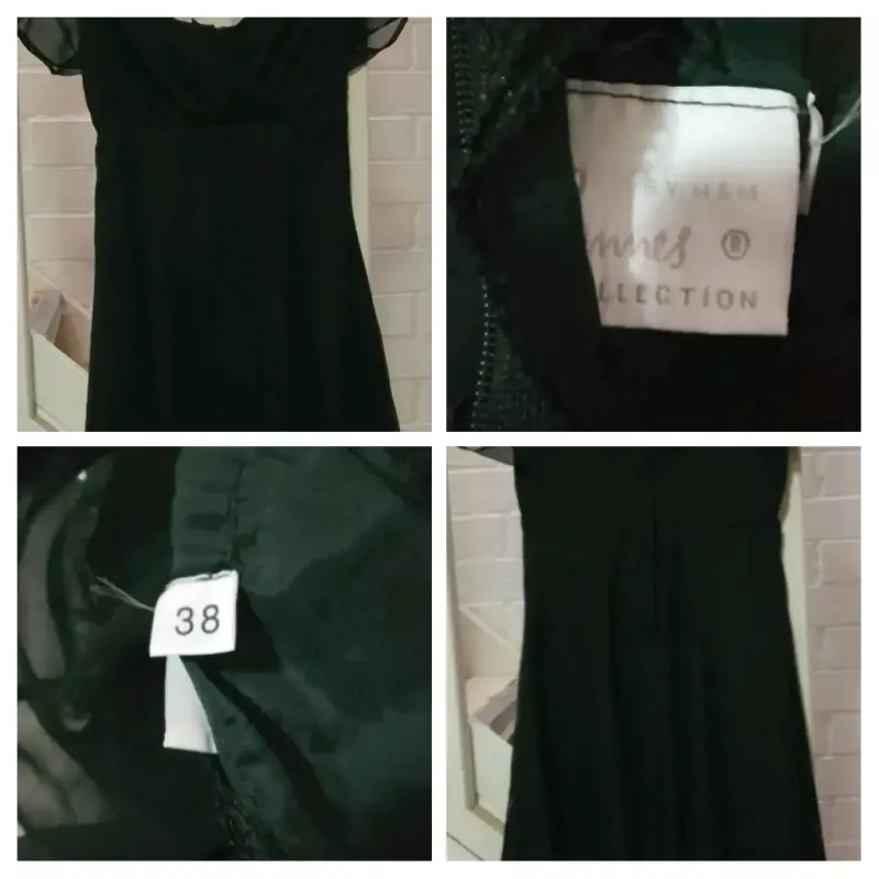 Blusa transparente floral azul para mujer - 3