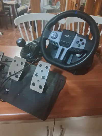 Volante y pedales PXN para simulador de carreras - miniatura 2