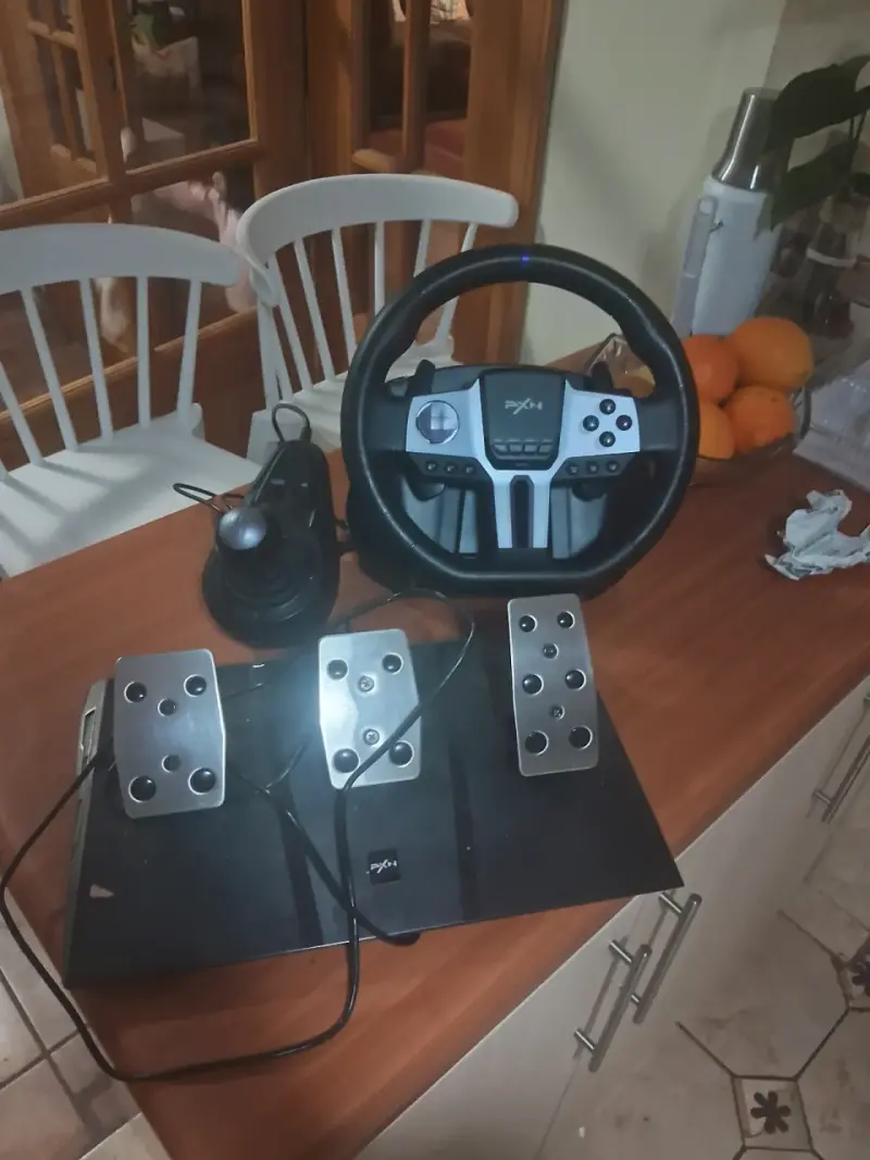 Volante y pedales PXN para simulador de carreras - 3