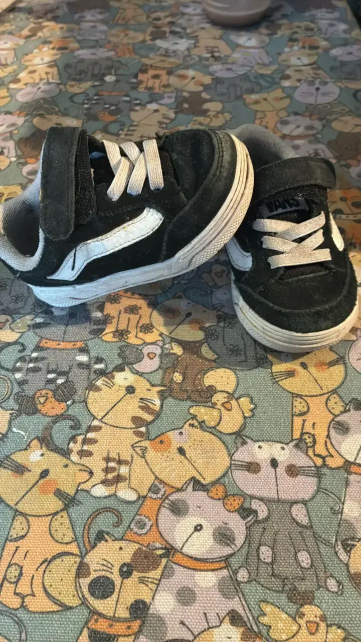 Zapatillas negras para niños Vans talla 21 - 2