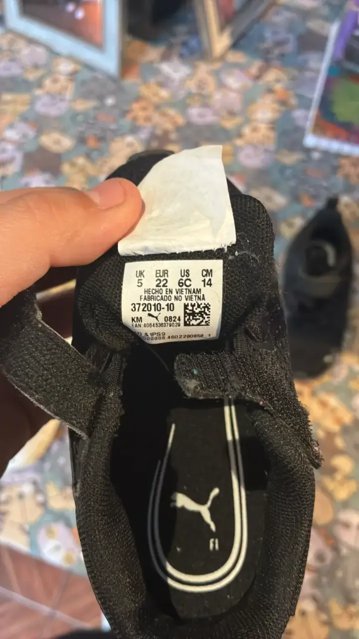 Zapatillas deportivas negras para niños Puma - 3