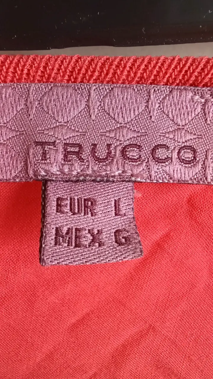 Cárdigan rojo para mujer Trucco talla L - 3