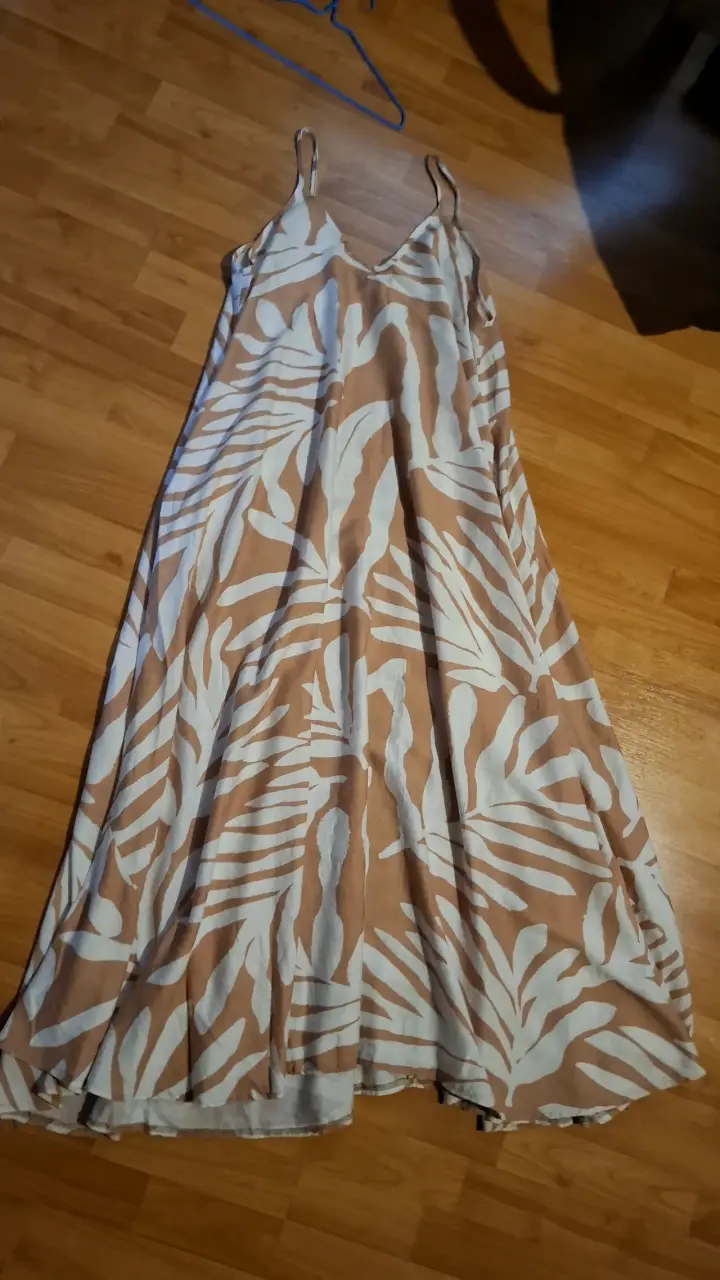 Vestido largo estampado tropical para mujer - 1