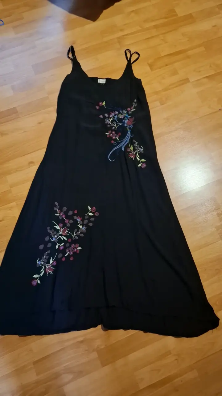 Vestido largo estampado tropical para mujer - 3