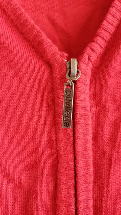Cárdigan rojo de mujer Privilege - miniatura 2