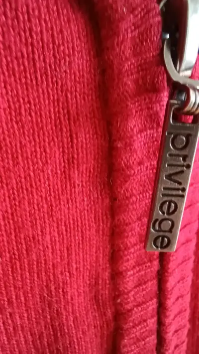 Cárdigan rojo de mujer Privilege - miniatura 3