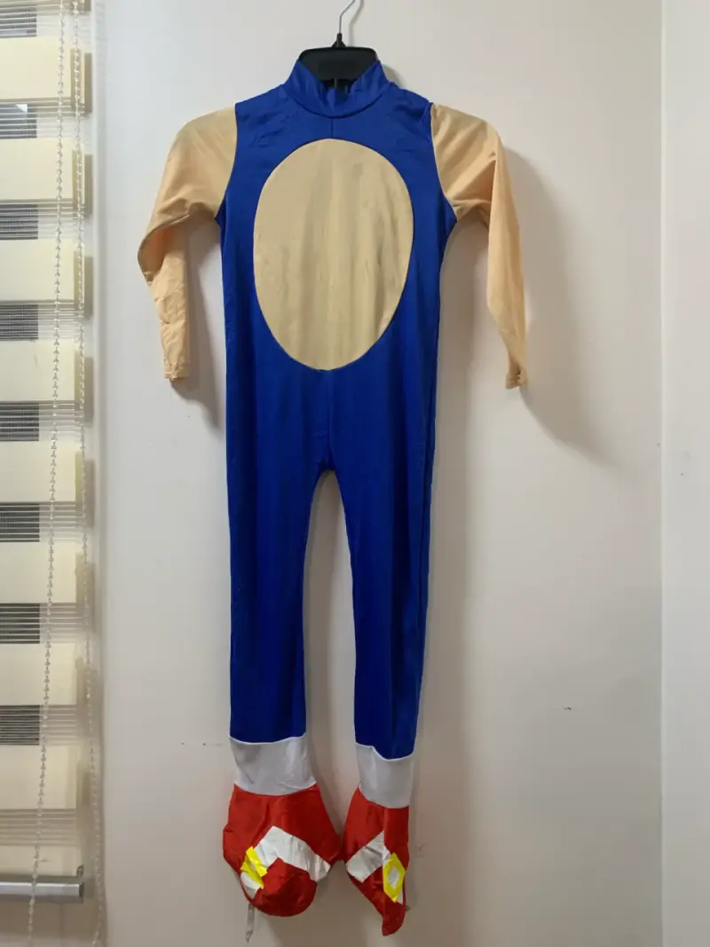 Disfraz sonic talla 8-10