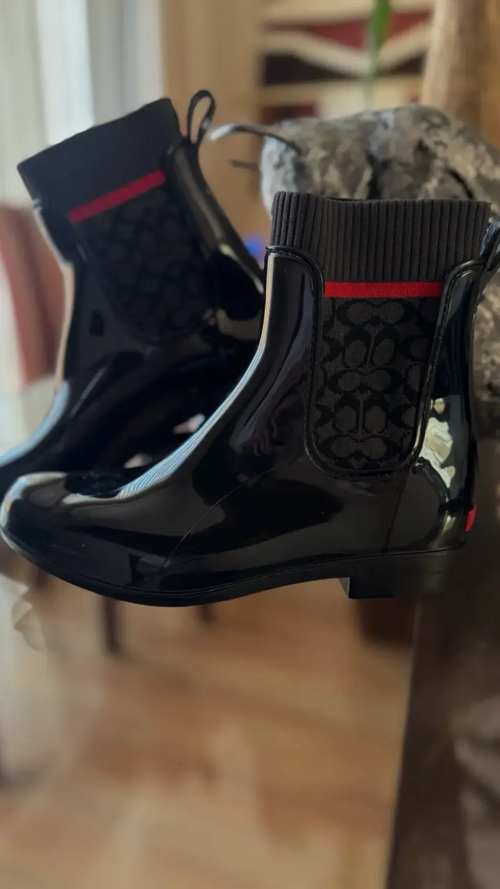 Botines de lluvia Coach negros - 2