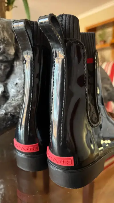 Botines de lluvia Coach negros - miniatura 4