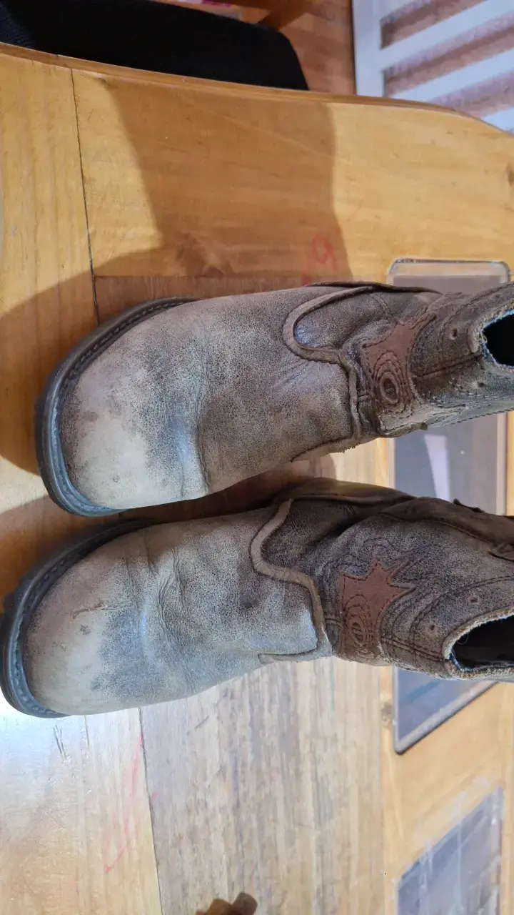 Botas de cuero marrón CAT para mujer - 2