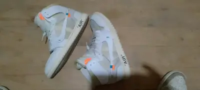 Zapatillas Nike Air Jordan 1 Off-White Blancas - miniatura 1