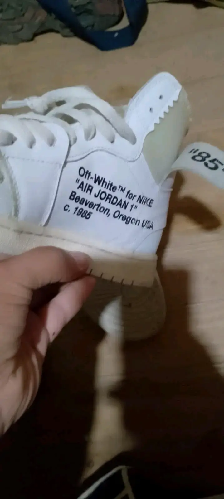 Zapatillas Nike Air Jordan 1 Off-White Blancas - 3