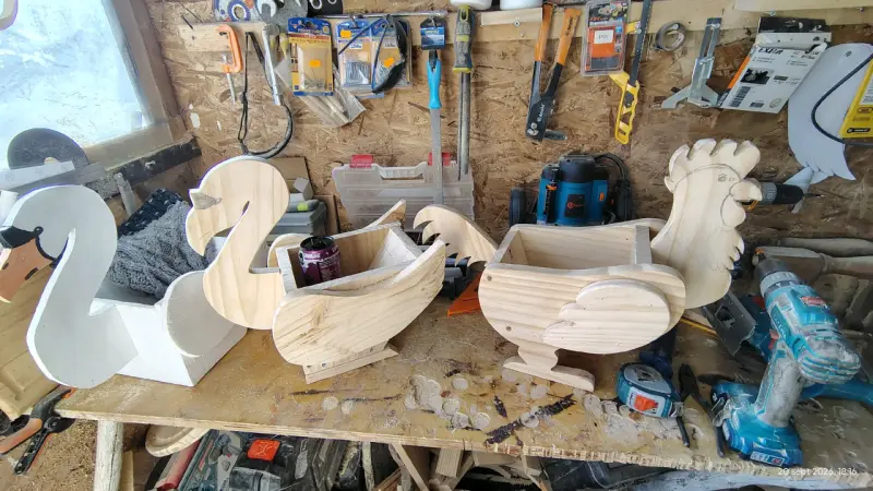 Maceteros de Madera en Forma de Animales - 4