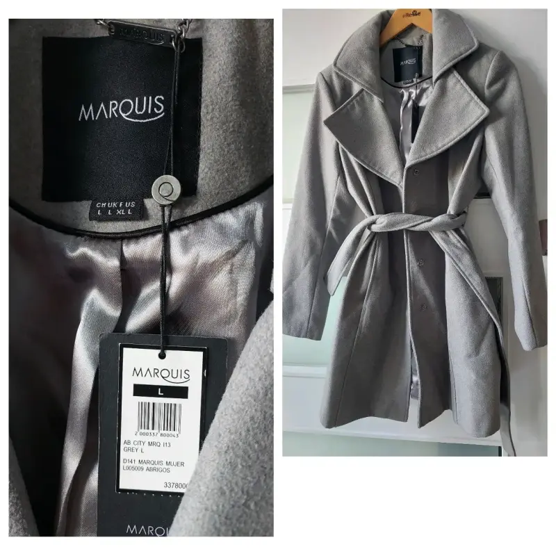 Abrigo gris mujer Marquis talla L
