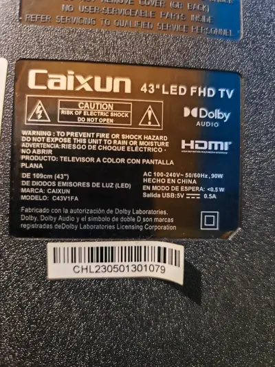 Televisor LED 43 pulgadas Caixun - miniatura 6
