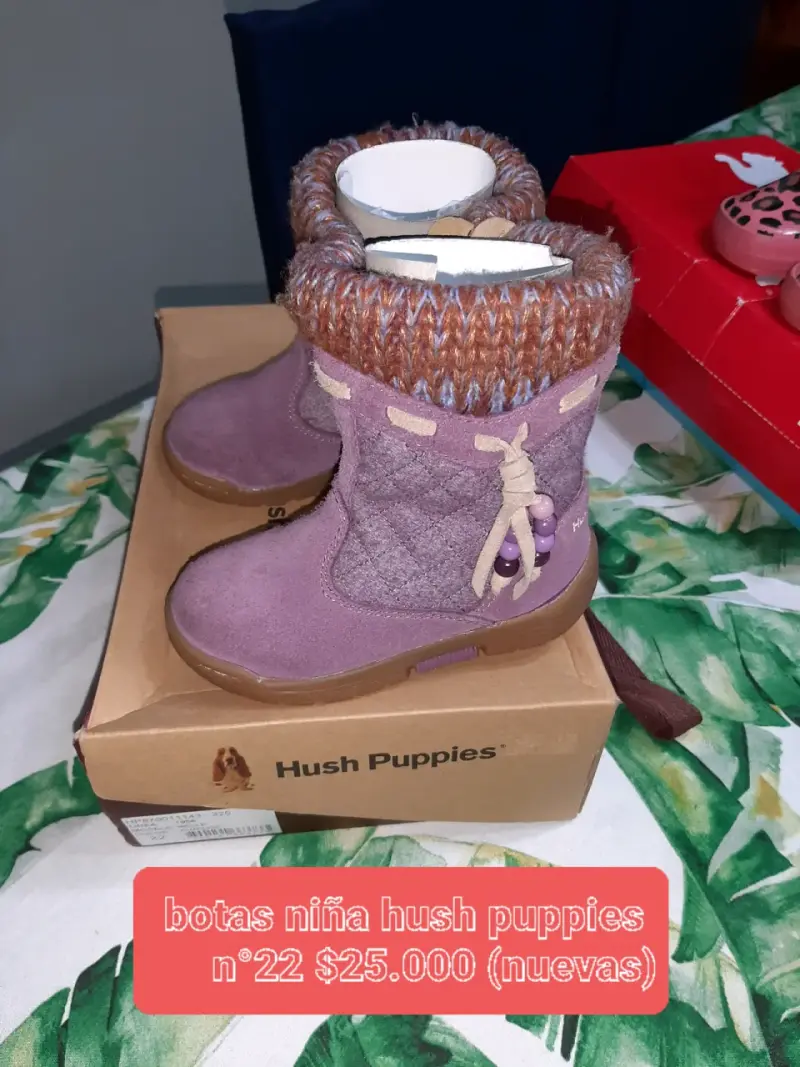 Botas de niña Hush Puppies moradas talla 22 - 2