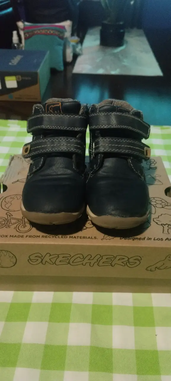 Botines de niño pillin azul con velcro - 2