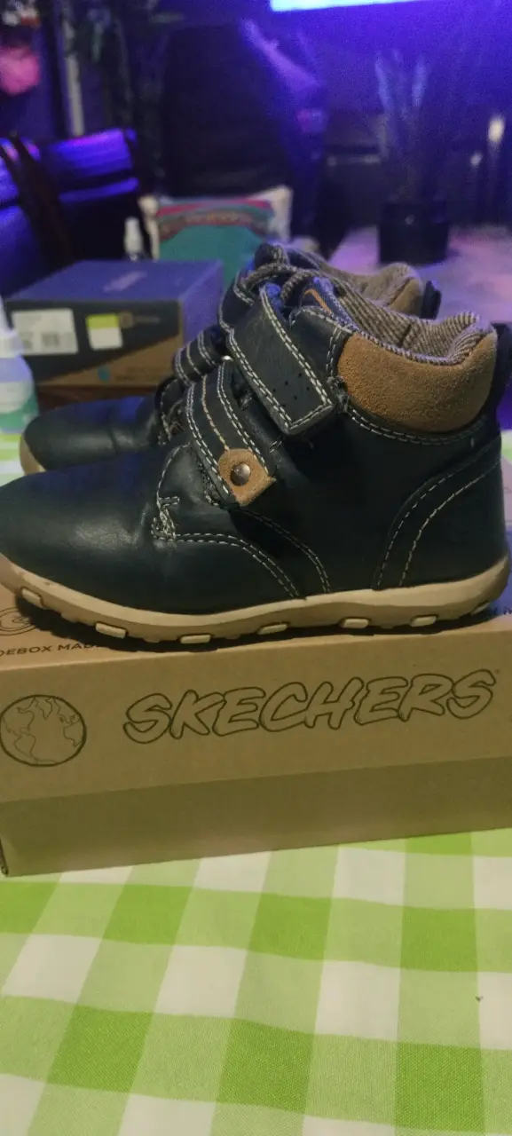 Botines de niño pillin azul con velcro - 3