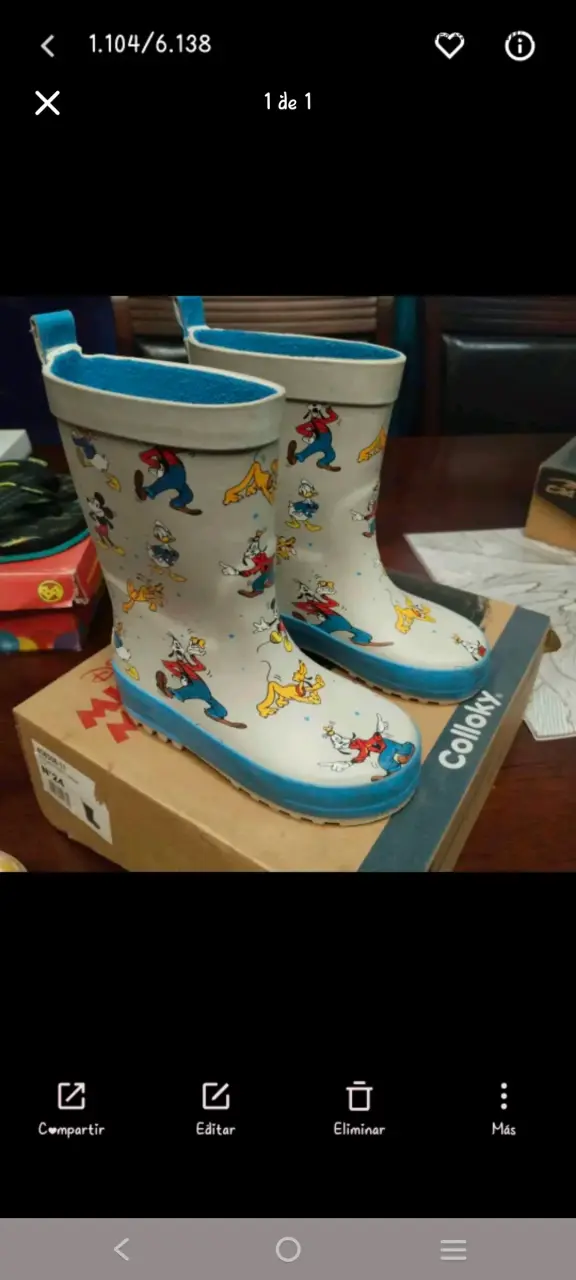 Botas de lluvia infantiles Colloky con personajes animados - 1