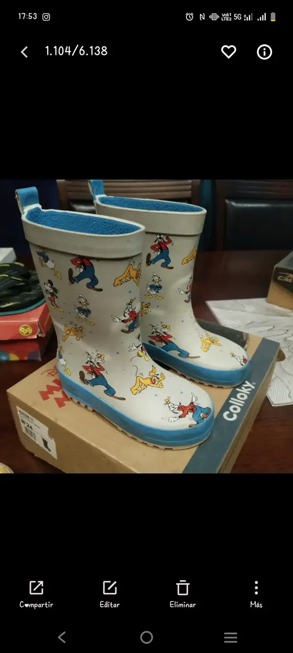 Botas de lluvia infantiles Colloky con personajes animados - 2