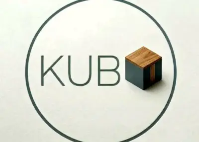 Mesa de Centro Kubo de Madera y Metal - miniatura 1