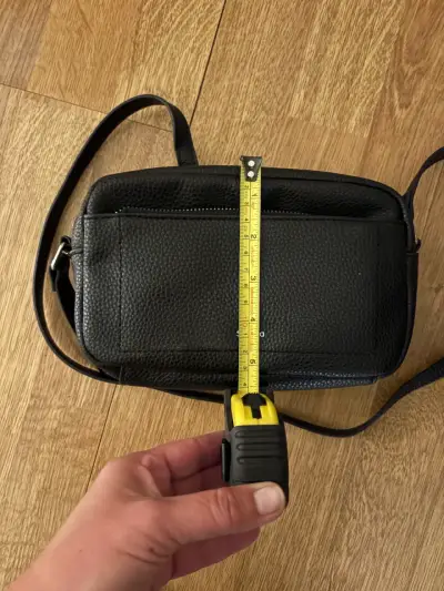 Cartera cruzada negra de cuero Sybilla - miniatura 2