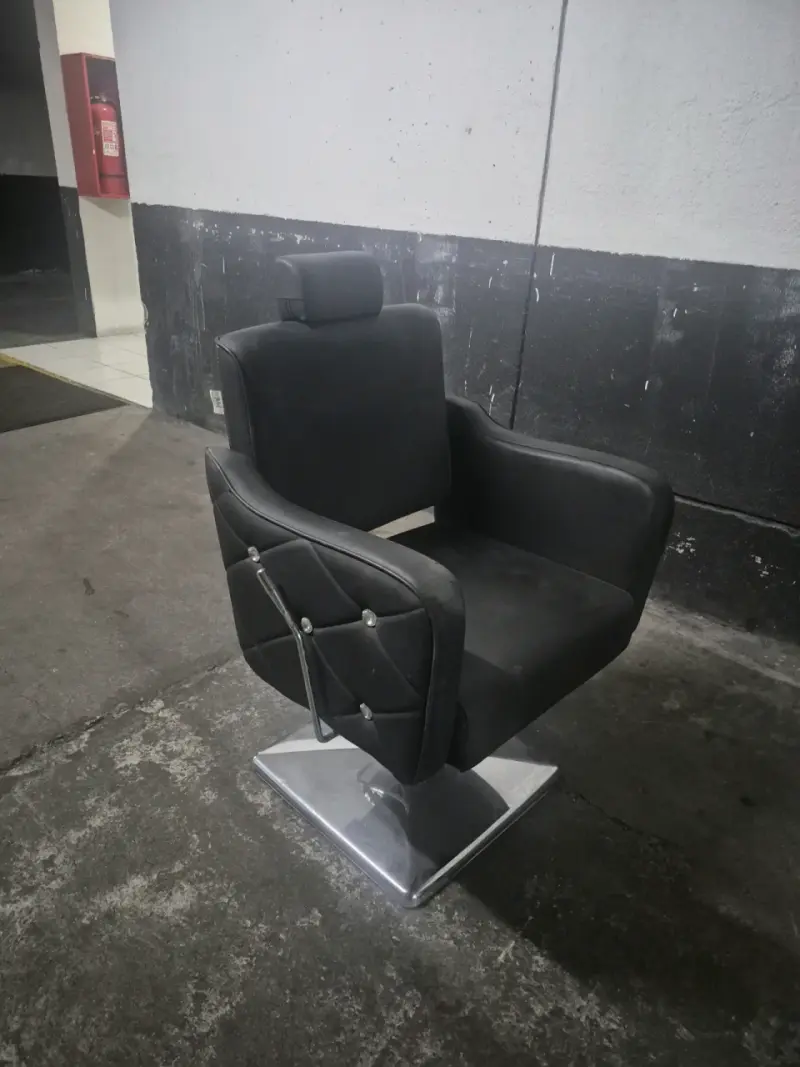 Lavacabezas de Peluquería Negro + sillón + carro - 4