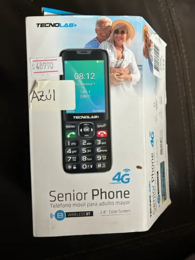 Teléfono móvil para adulto mayor Tecnolab azul - miniatura 1