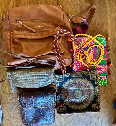 Set de bolsos variados estilo bohemio y vintage - miniatura 1